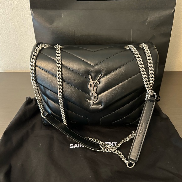 YSL Lou Lou small bag, silver hardware - Picture 2 of 16